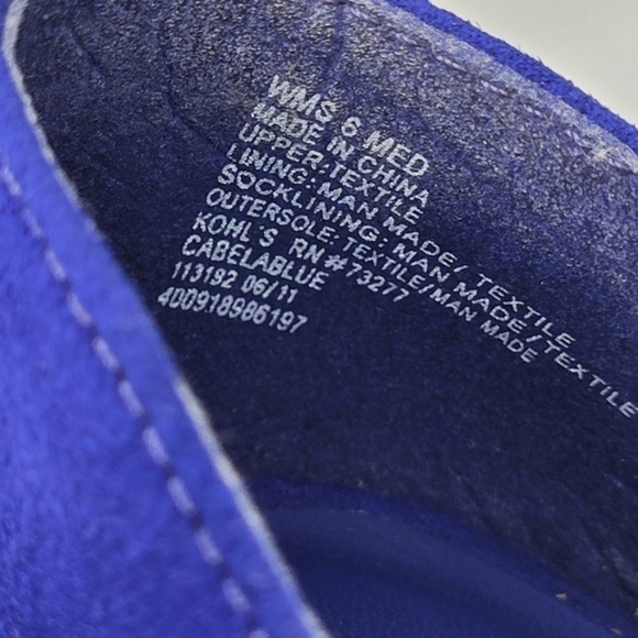 Candie's Cabela Blue‎ High Heels Women's Size 6 Medium - Picture 14 of 16